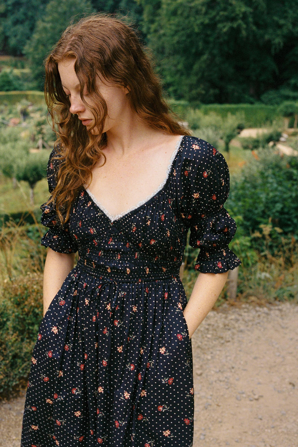 The Kristal Dress in Eclipse Garden, Size Small | F25