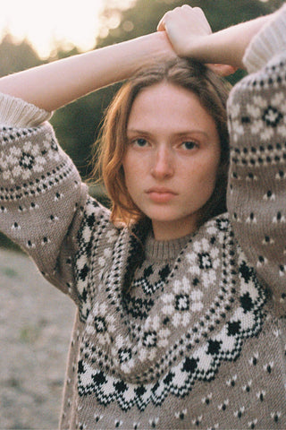 The Linnea Sweater | Fair Isle Oatmeal