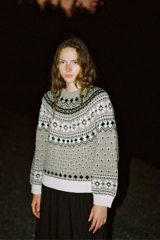 The Linnea Sweater | Fair Isle Oatmeal