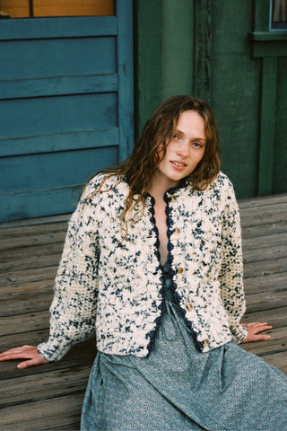 The Rune Cardigan | Speckled Rain