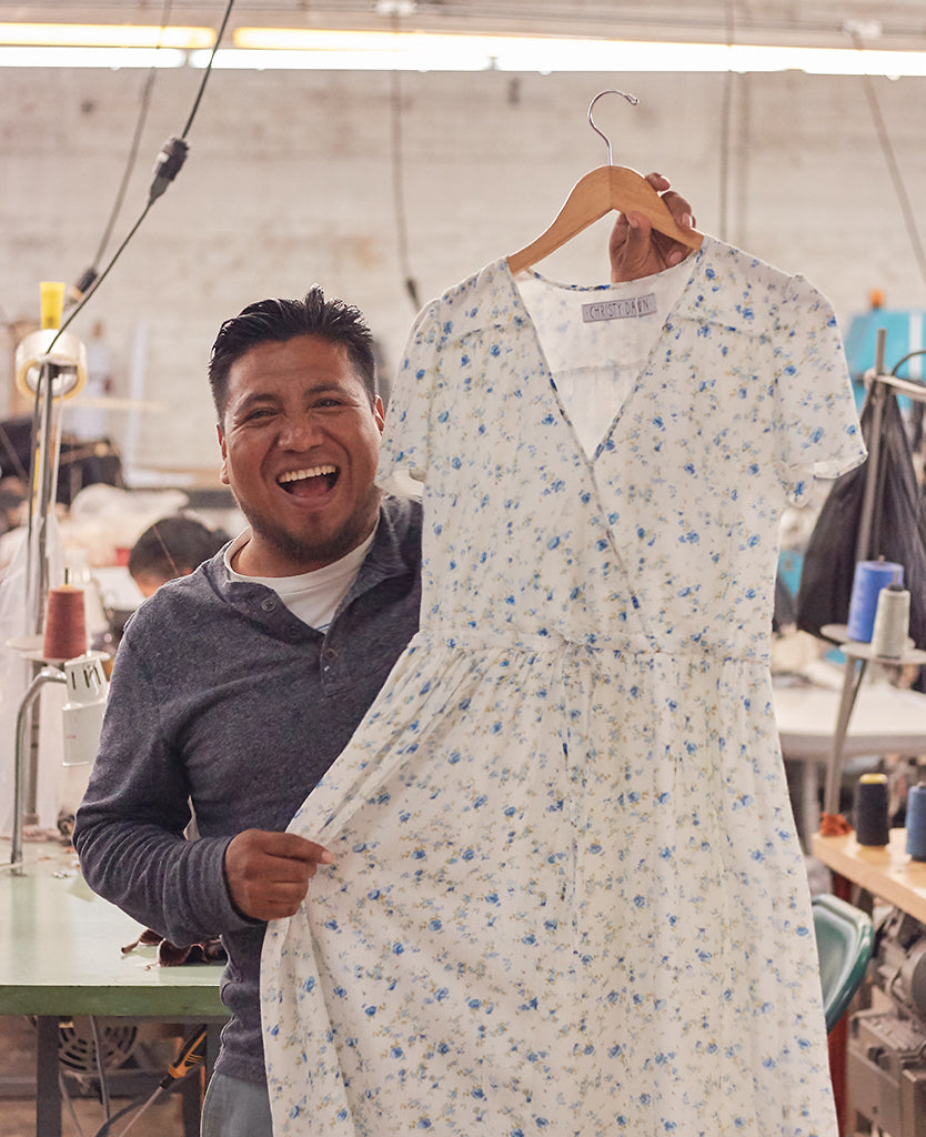 Poly | Dawn Blue and White Floral PETITE