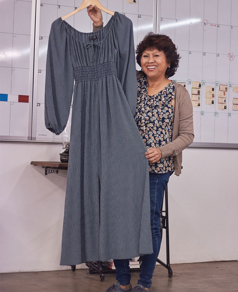 Teresita | Savannah Aquamarine Gingham