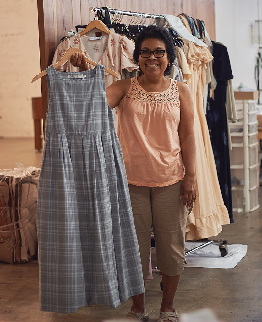 christy dawn dresses The Simple Dress The Dawn Dress Petites Vicky | Remy Mist Plaid
