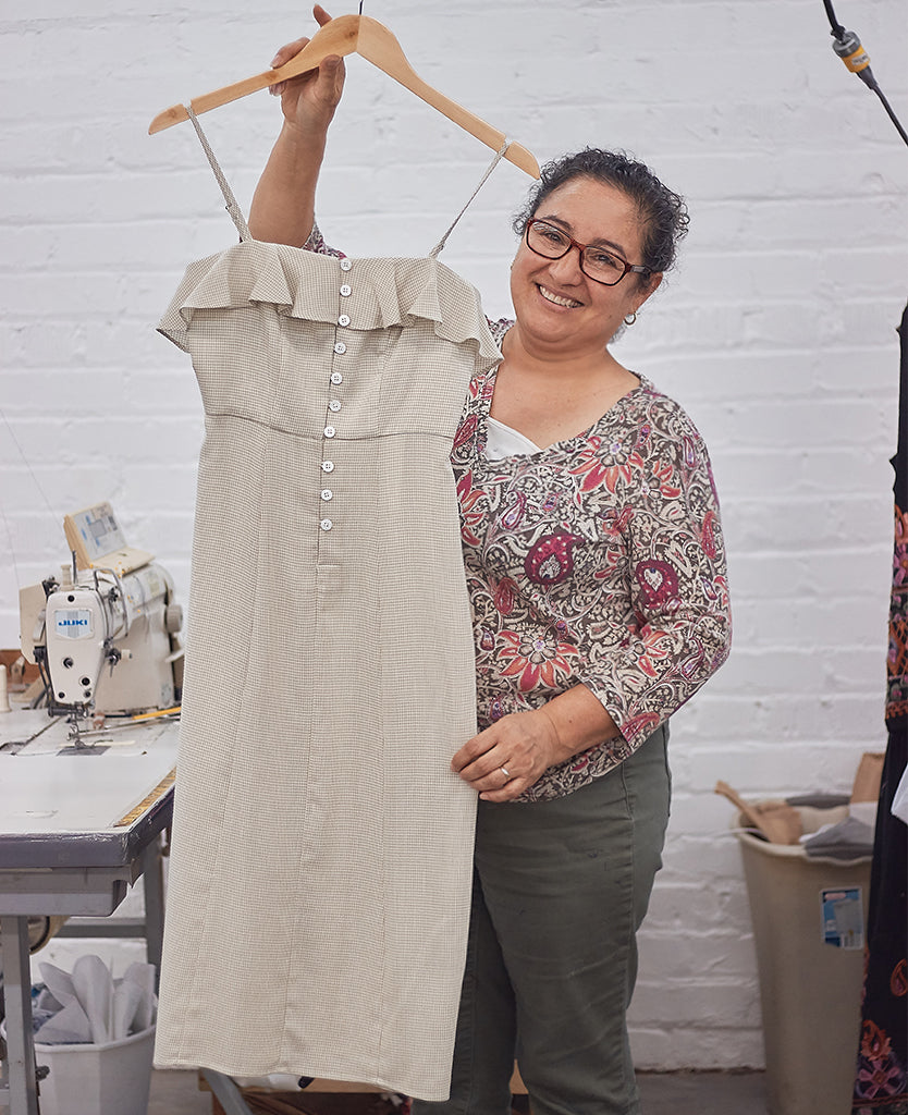 Angelica P | Winona Flax Gingham