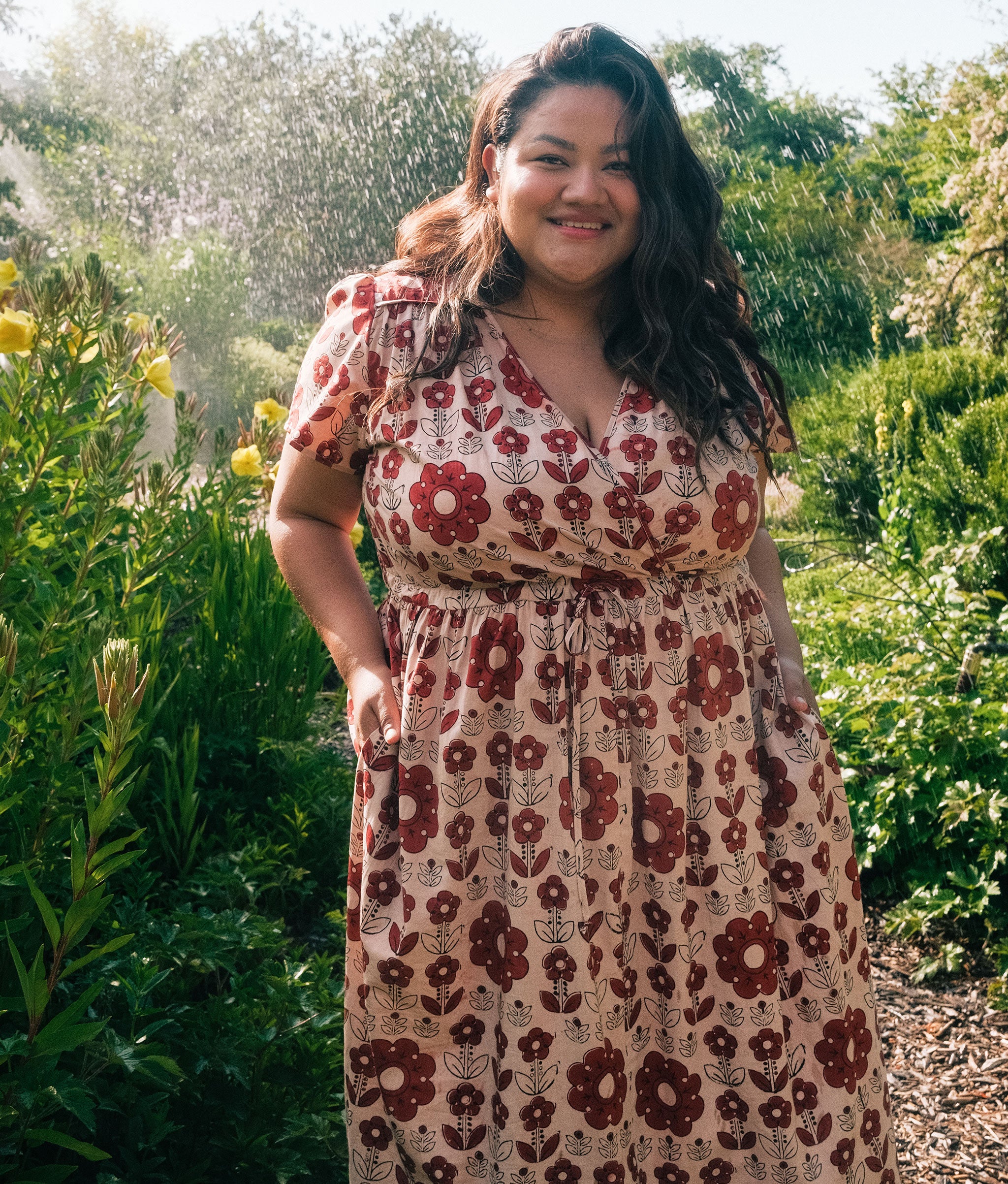 The Dawn Dress Extended | Ruby Garden – Christy Dawn