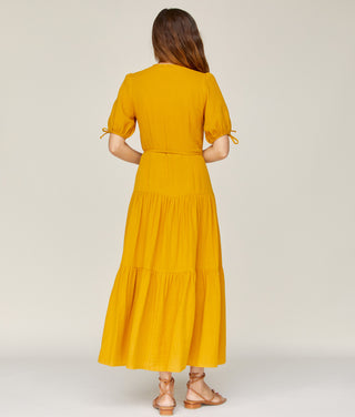 The Augusta Dress | Mustard Gauze