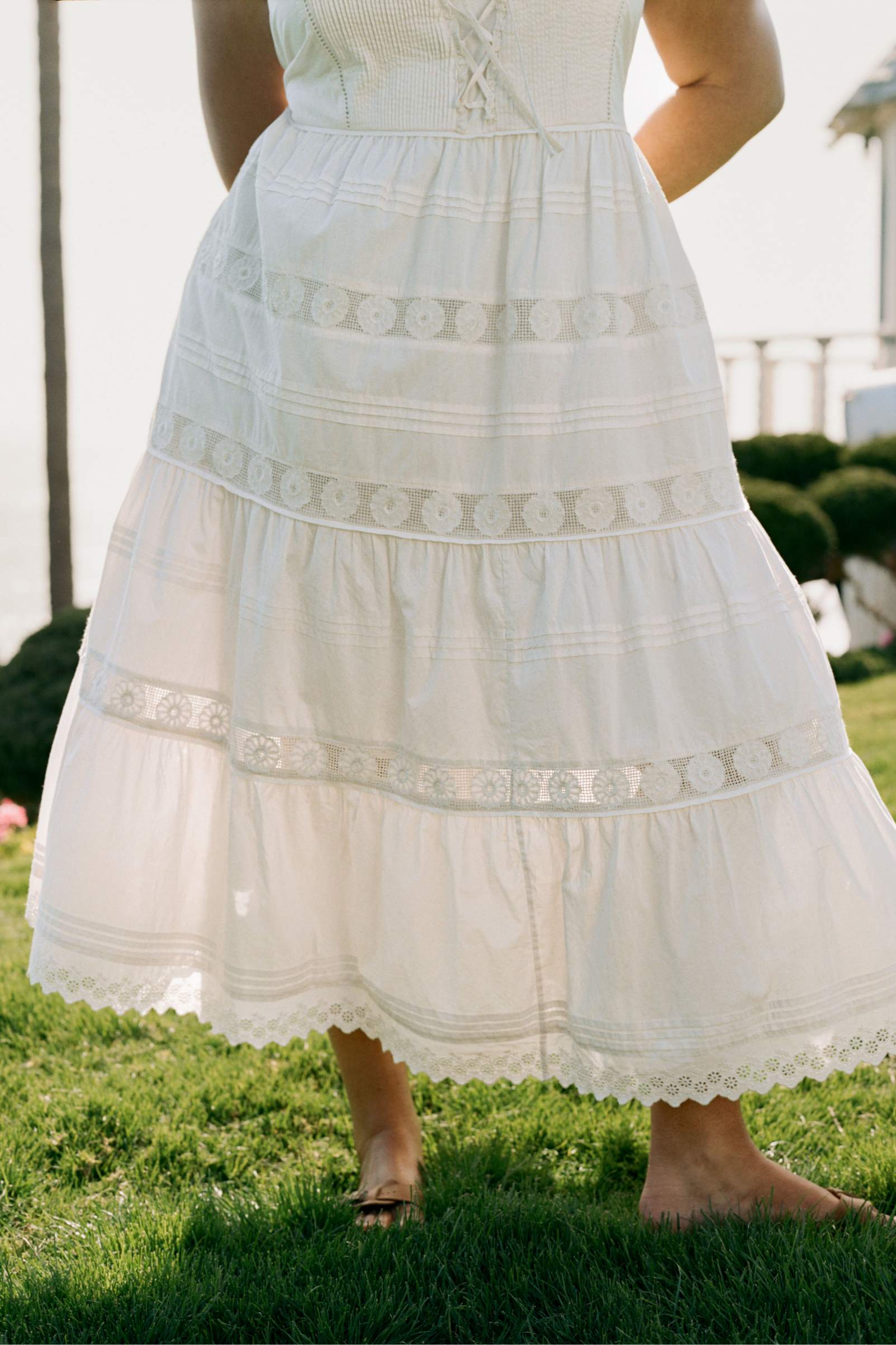 The Adele Dress Extended | Pearl Embroider – Christy Dawn