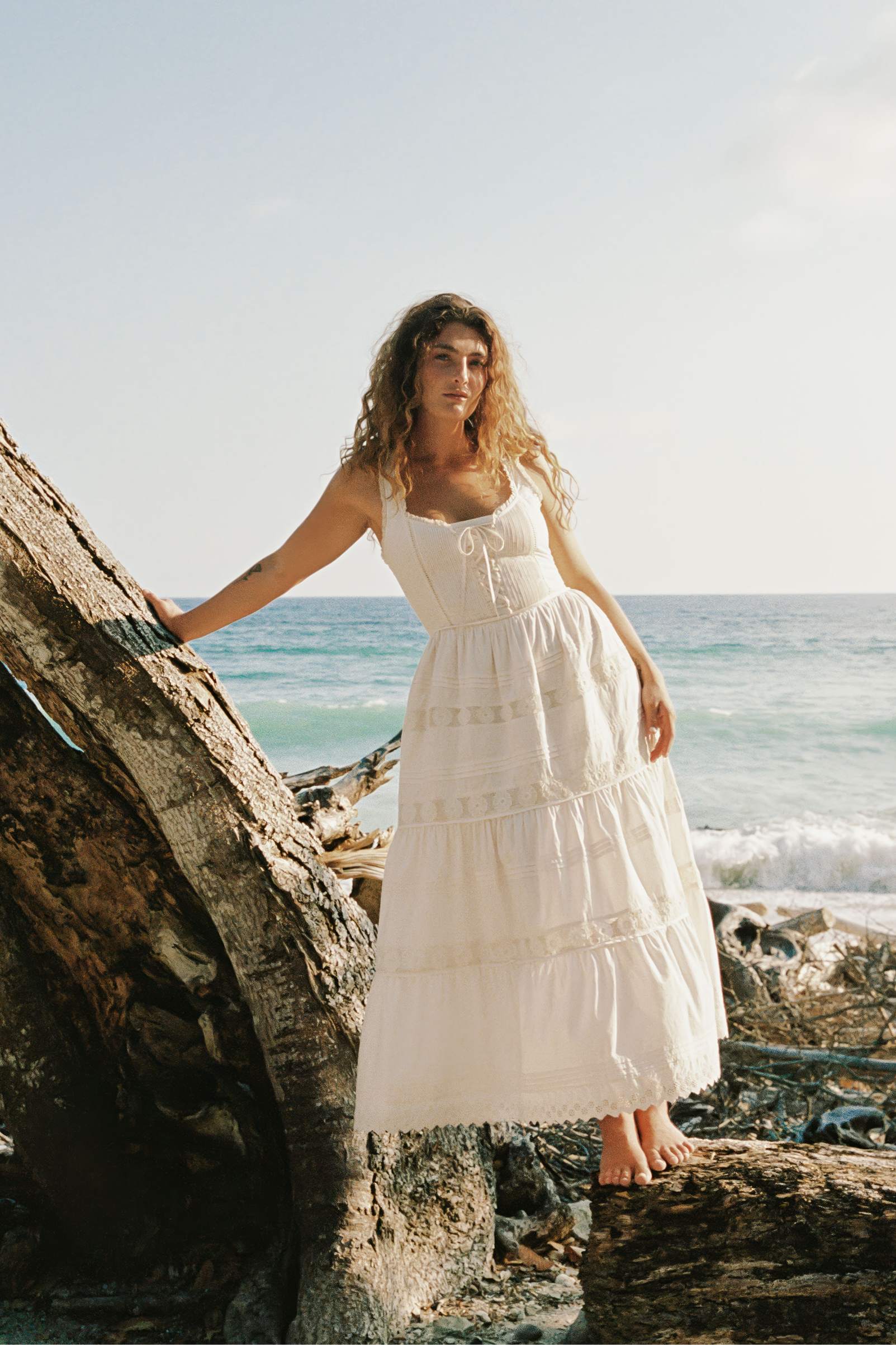 The Adele Dress | Pearl Embroider – Christy Dawn