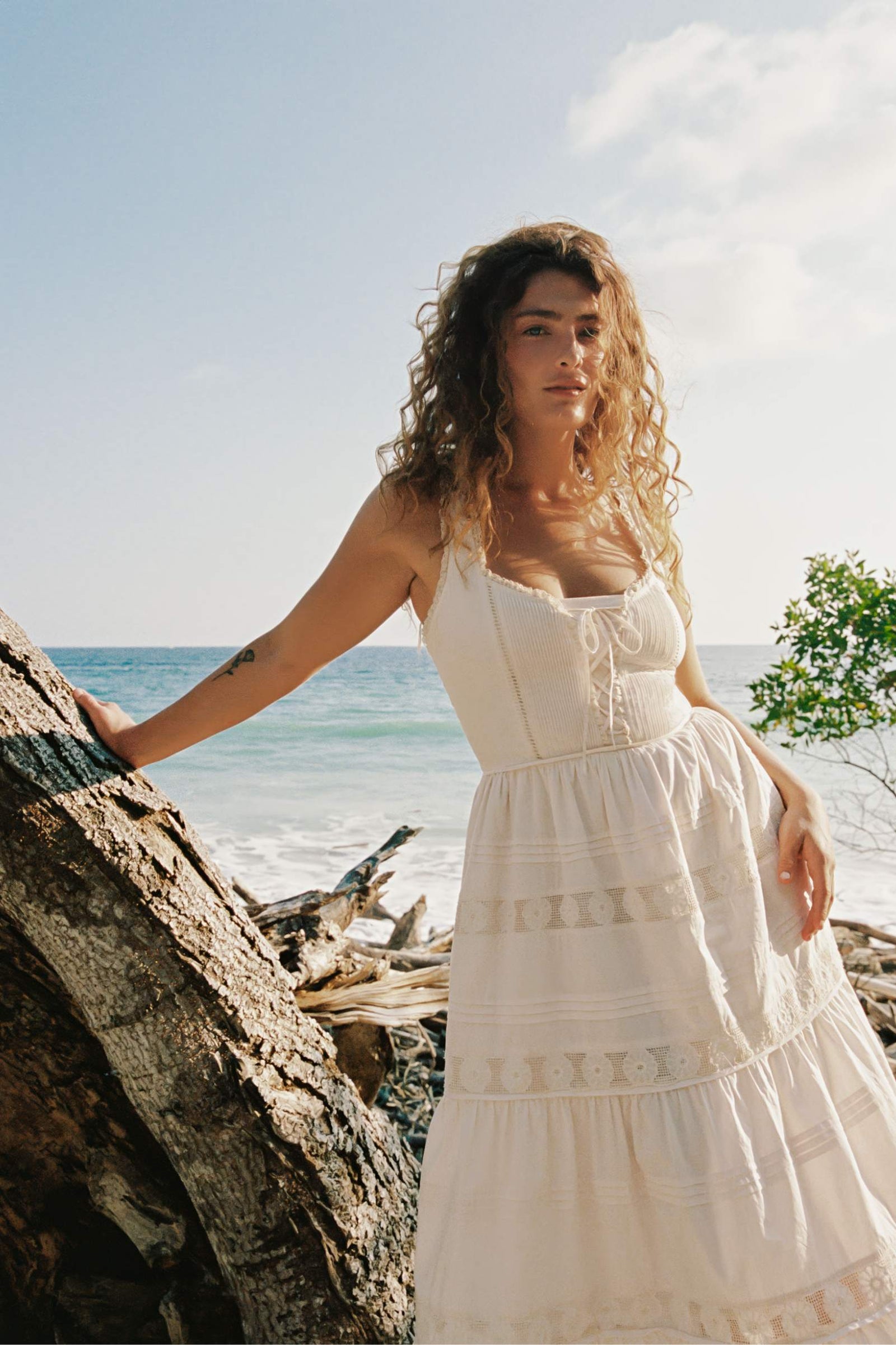 The Adele Dress Petites Pearl Embroider – Christy Dawn