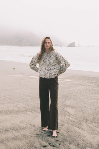 The Anja Sweater | Speckled Maple