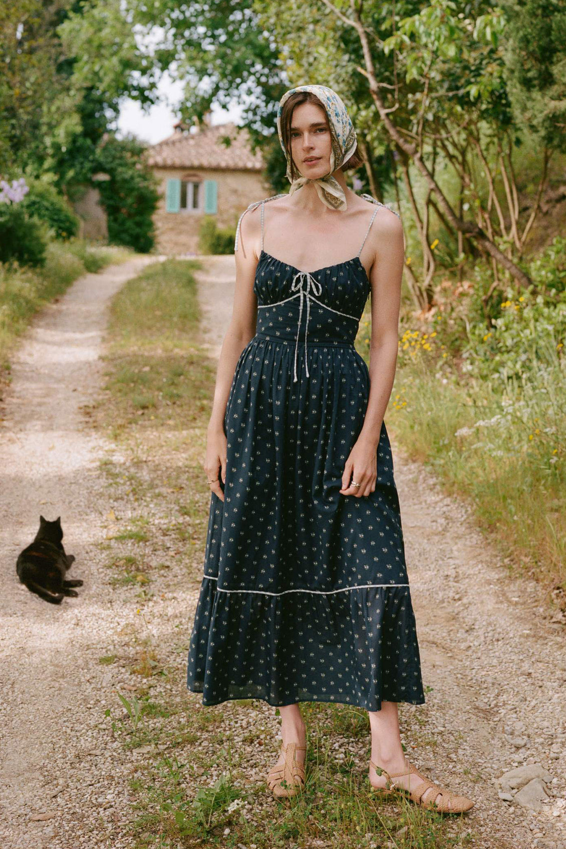 The Antara Dress | Blueberry Dot