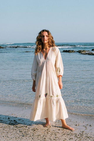 The Antonia Dress | Ecru