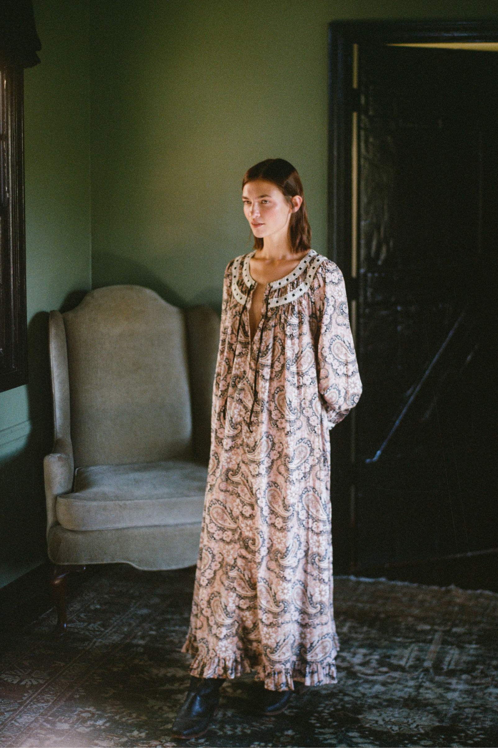 The Arabella Dress | Carob Paisley – Christy Dawn
