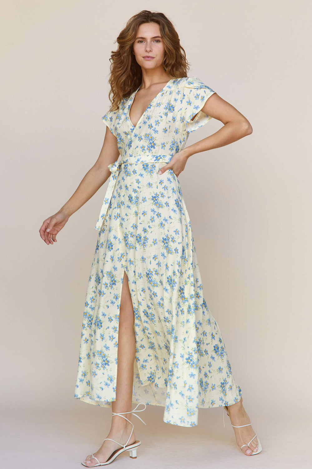 Clyde Petal Bloom Silk Dress