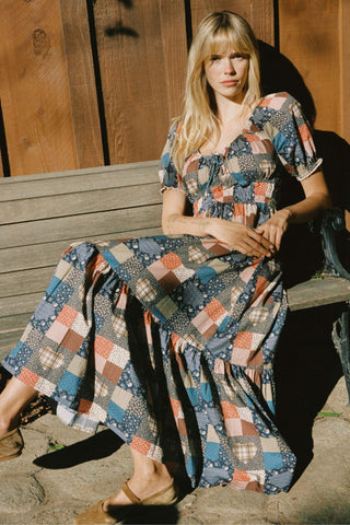 The Brynne Dress | Patchwork Blues