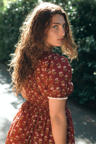 The Brynne Dress | Antique Lotus Red