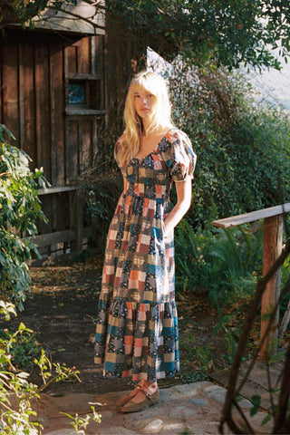 The Brynne Dress | Patchwork Blues