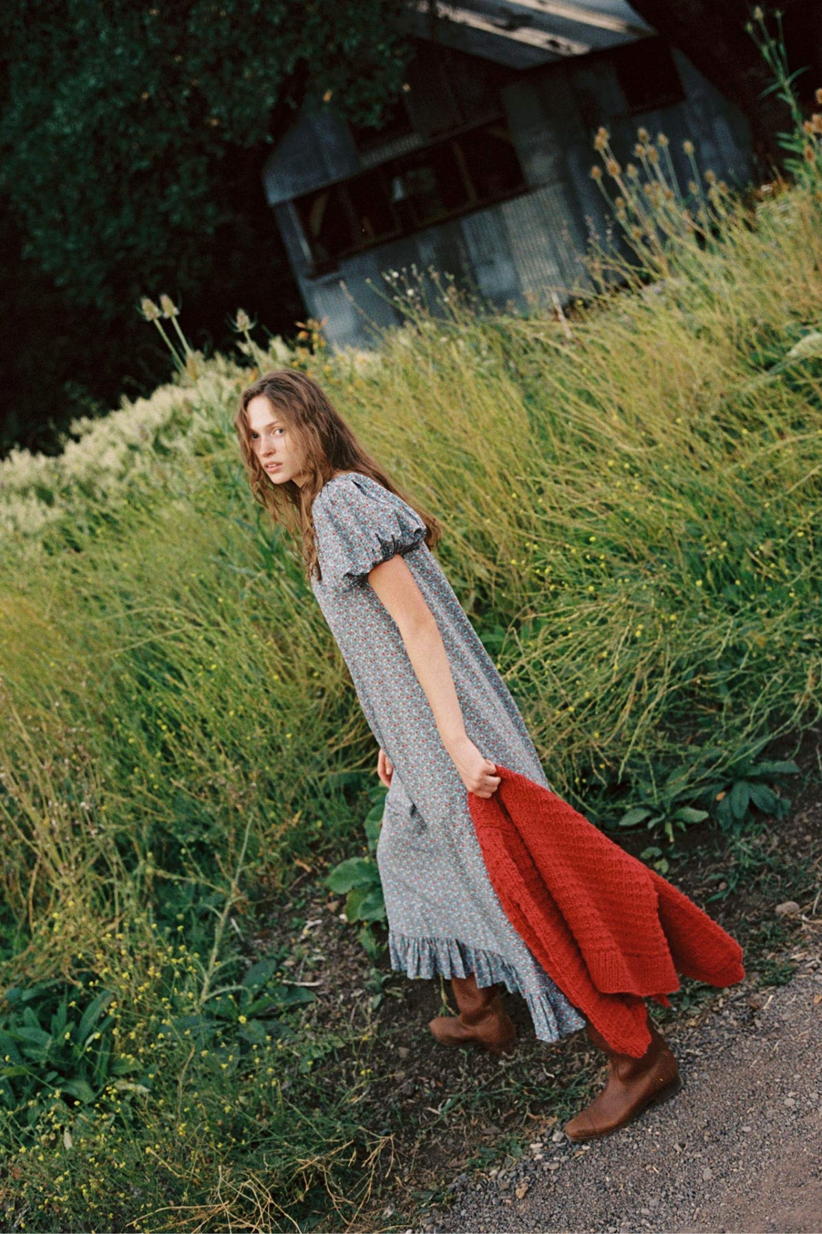 The Christy Dress Calico Blues