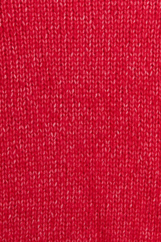 Close up of candy apple red woven fabric