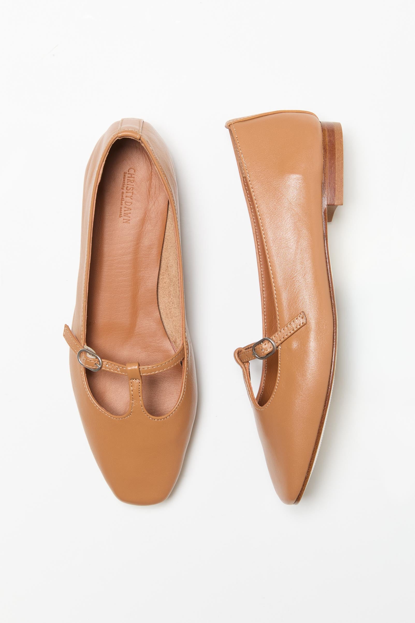 The Ballerina T-Strap | Mandorla – Christy Dawn