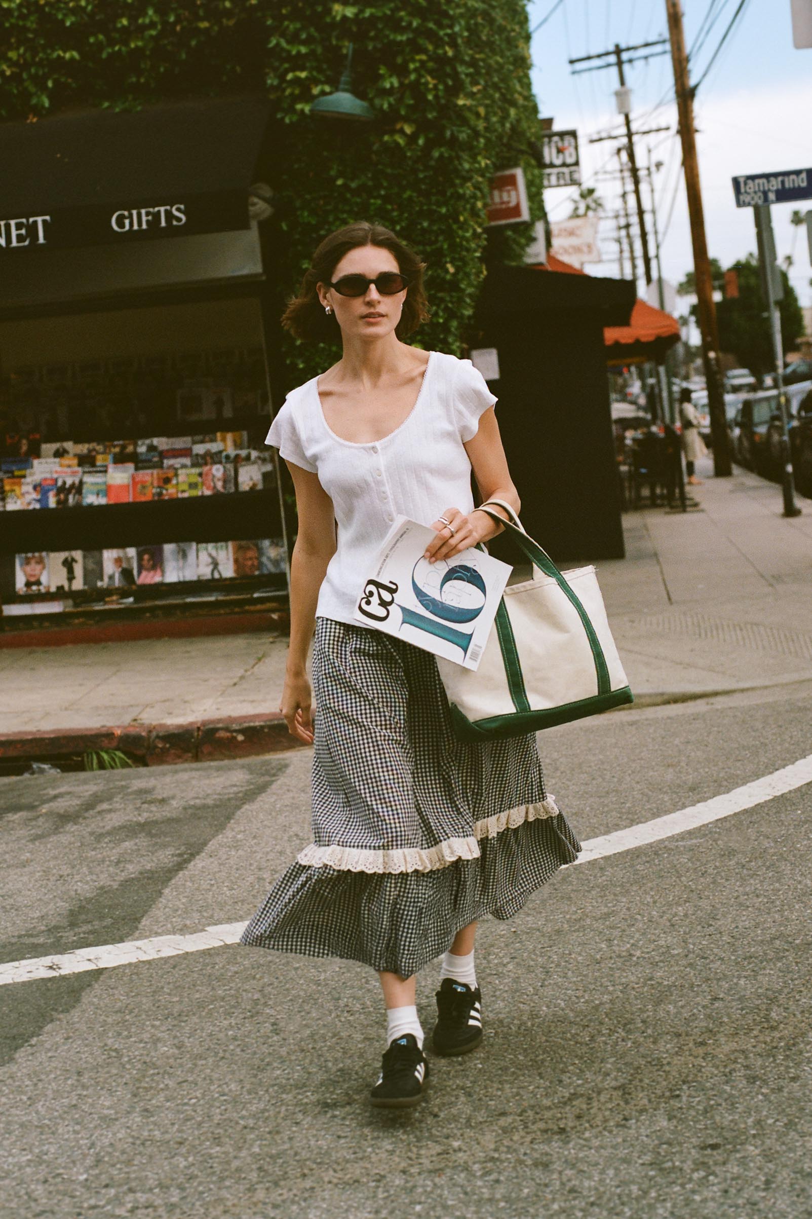 スカート andmary Anna check long skirt Anna check skirt ANDMARY - メルカリ
