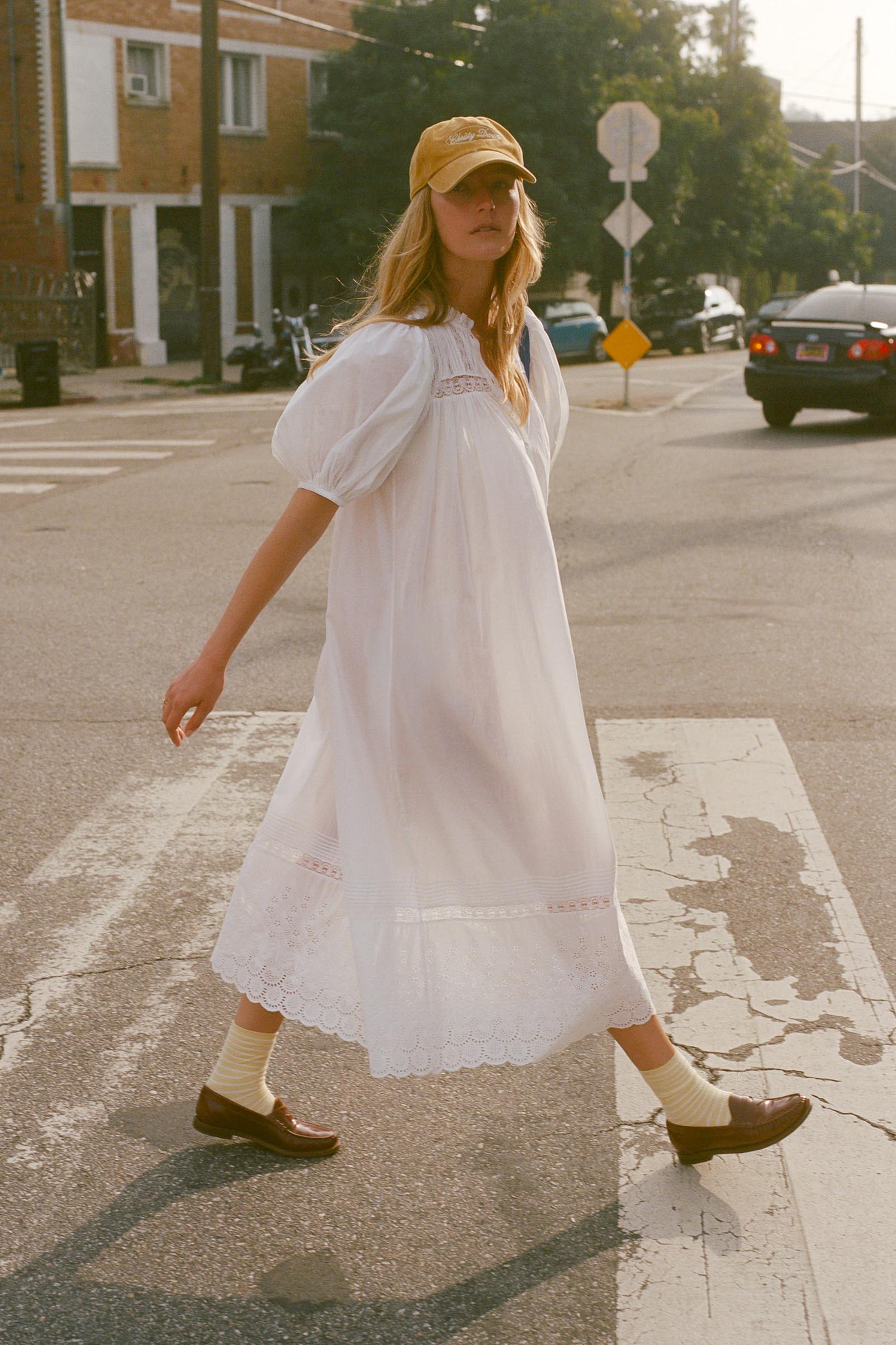 LACRYMA CHRISTY ドレス オフホワイト The Christy Ivory | Silk Mini Dress | Réalisation Par