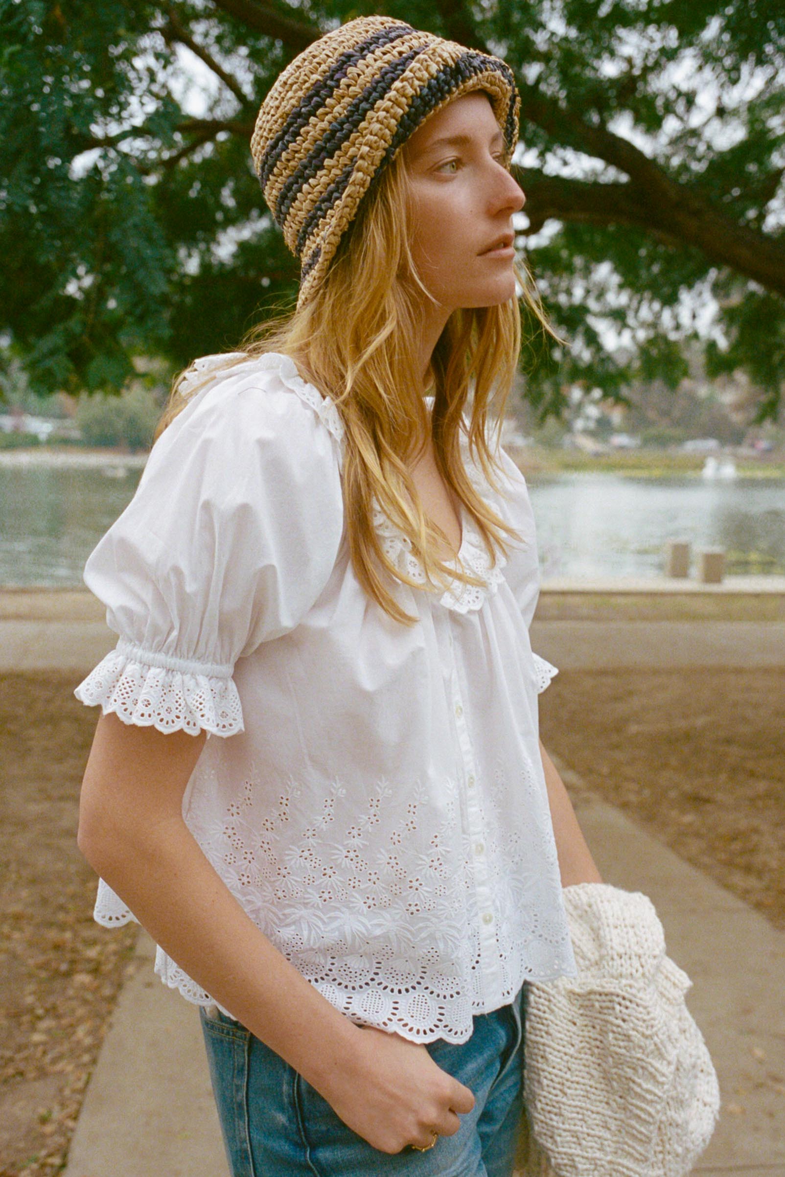 The Valentina Blouse | Alabaster – Christy Dawn
