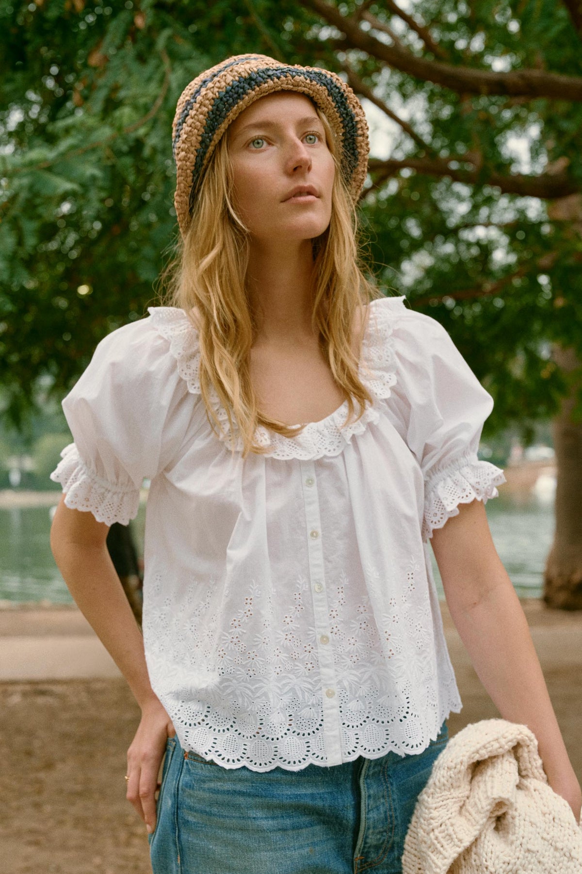 The Valentina Blouse | Alabaster – Christy Dawn