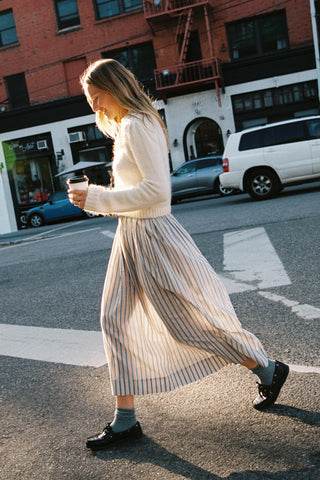 The Xander Skirt | Antique Stripe