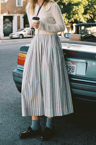 The Xander Skirt | Antique Stripe