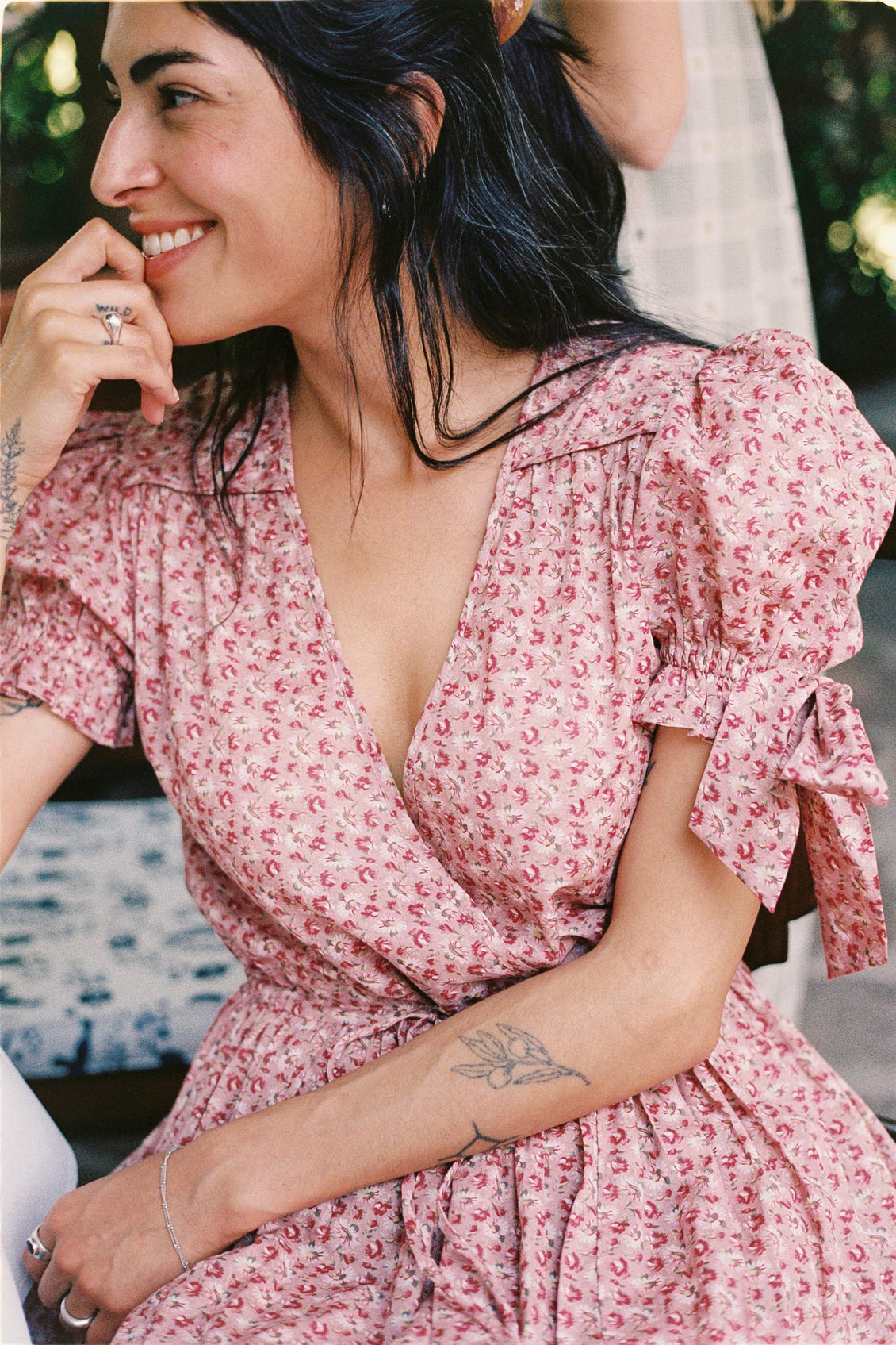 The Giselle Dress | Mauve Pressed Petals