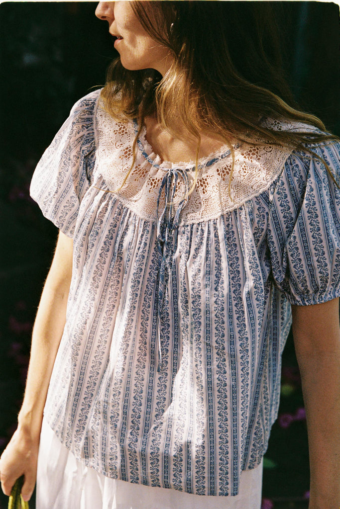 The Susy Blouse | Meadow Stripe
