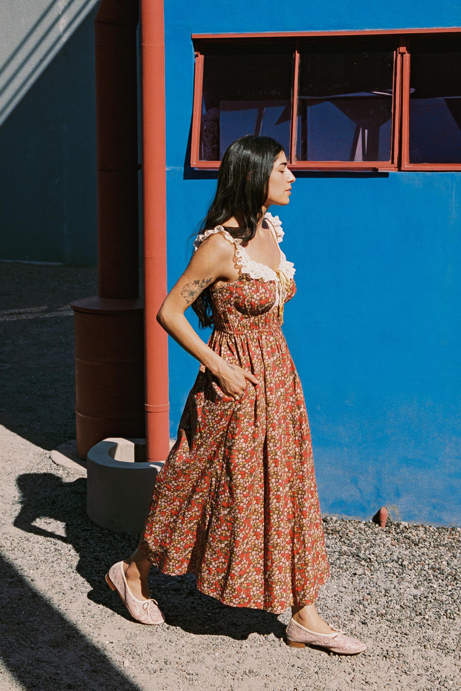 The Lysandra Dress | Carmine Flanders Poppy – Christy Dawn
