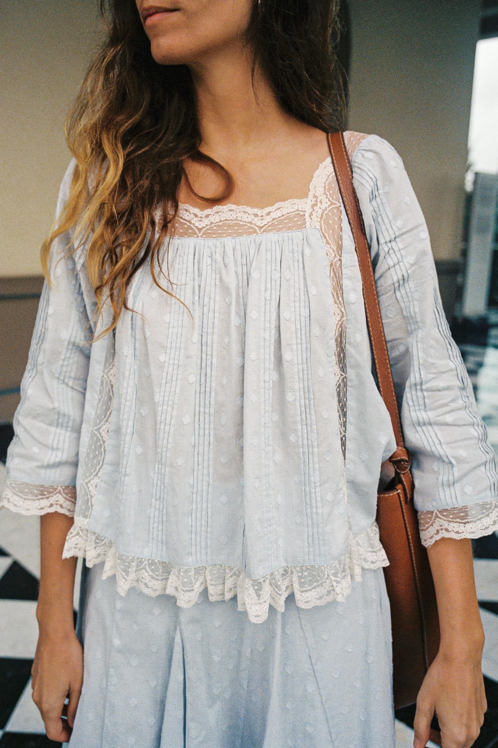 The Tina Blouse | Mist – Christy Dawn