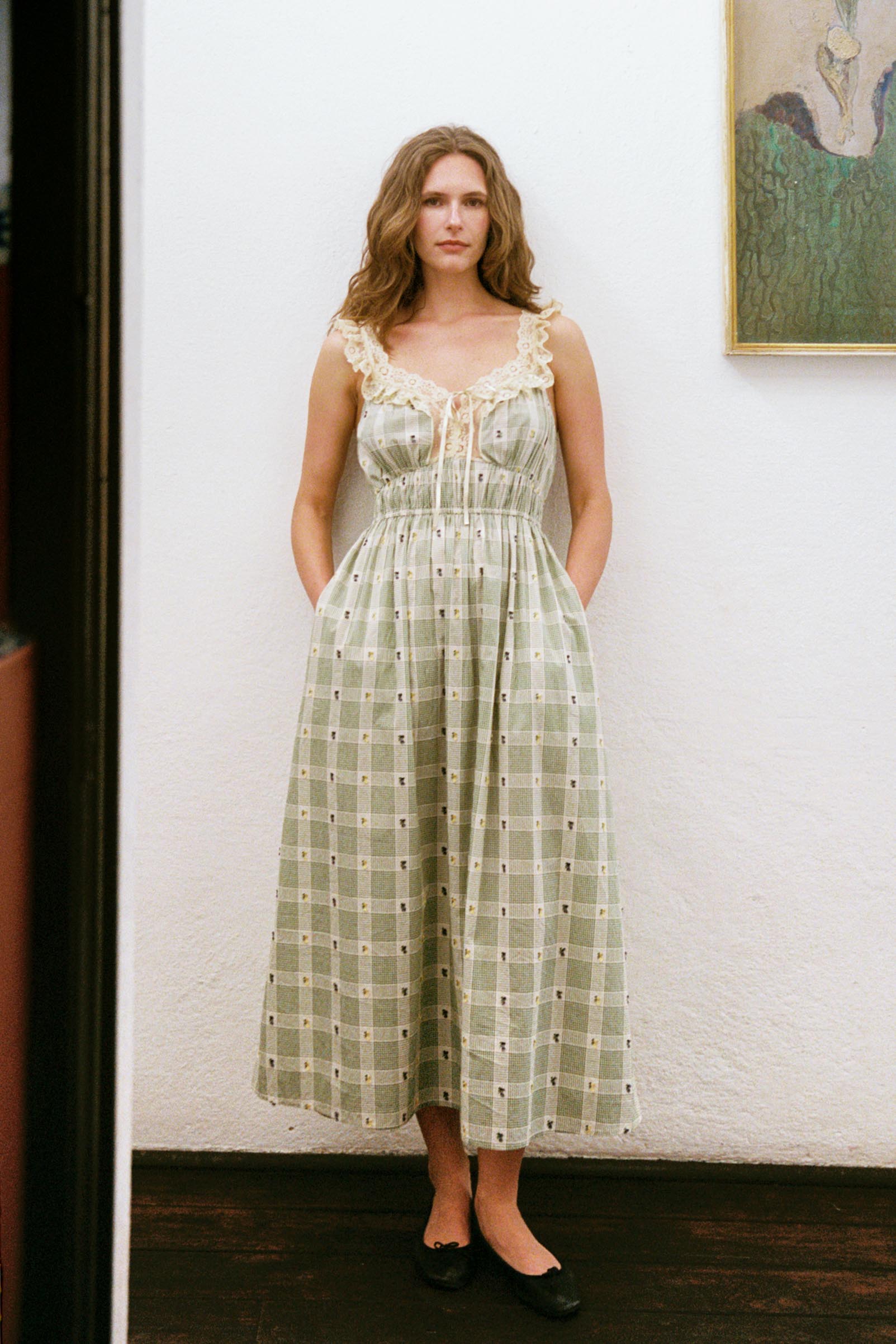 The Lysandra Dress | Linden Picnic Floral – Christy Dawn