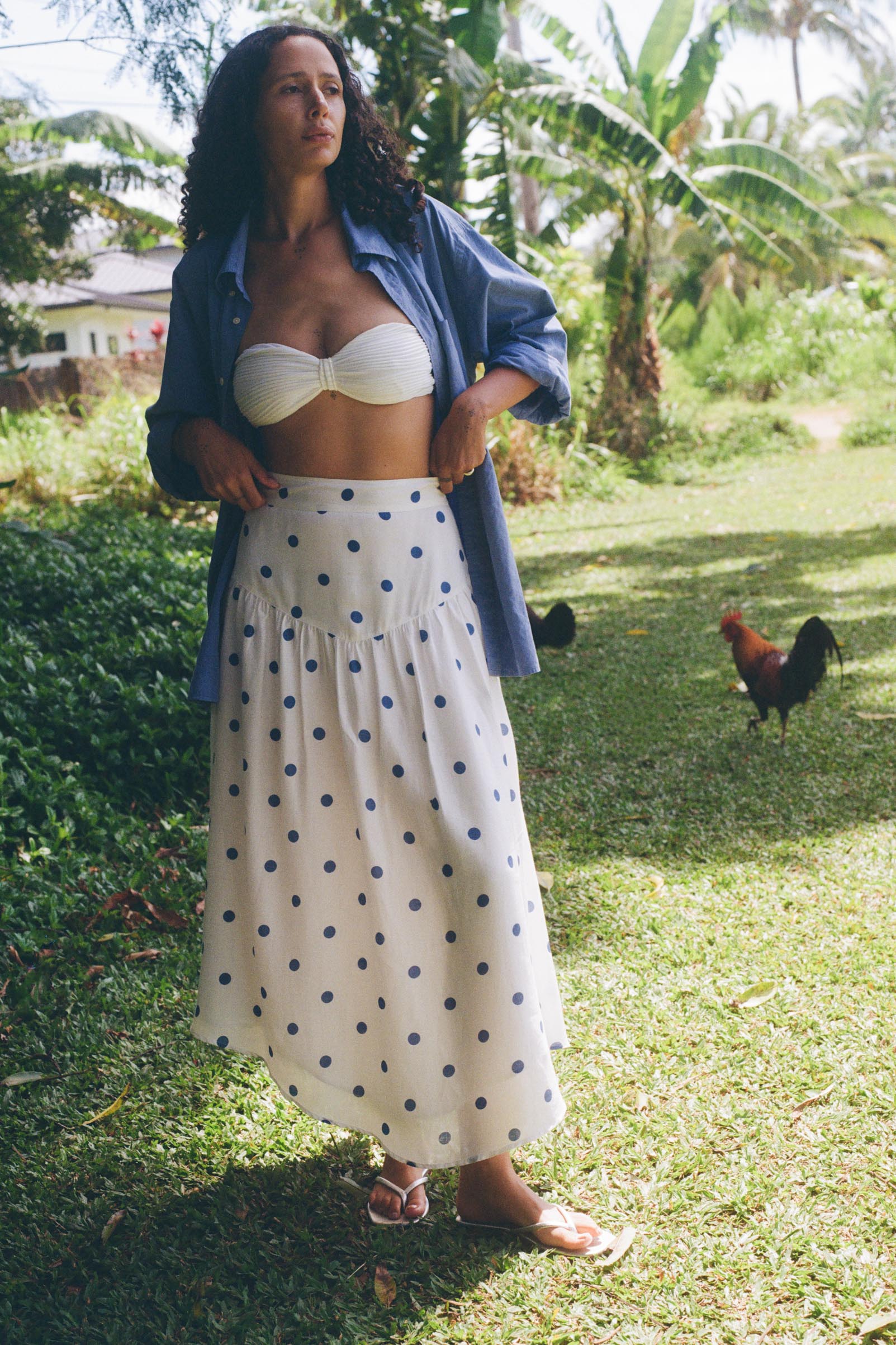 The Edna Skirt | Azure Dot – Christy Dawn