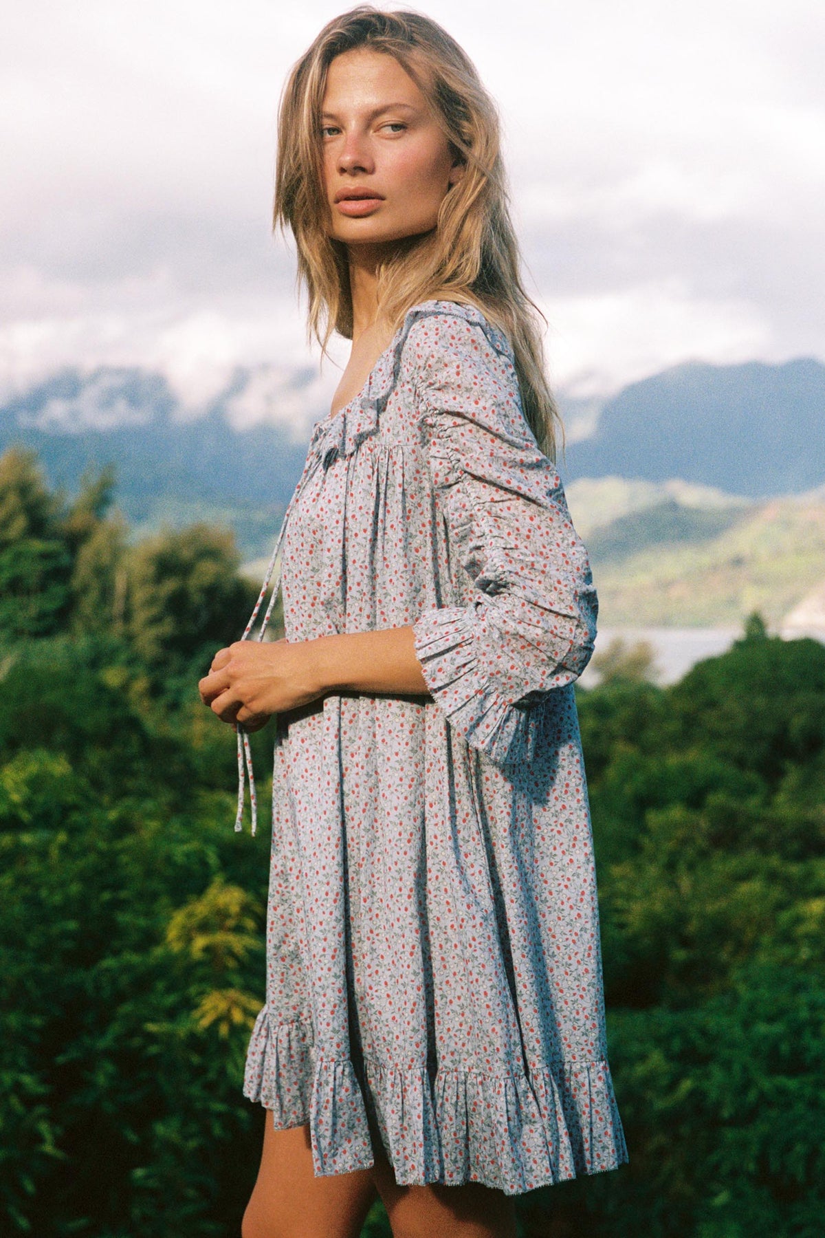 bounty dress moss green The Vaanya in Wild Berries, Size Large Category_Default Category/Y2K