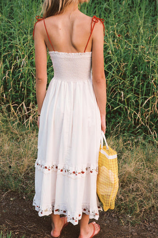 red and white summer dress The Emma Dress