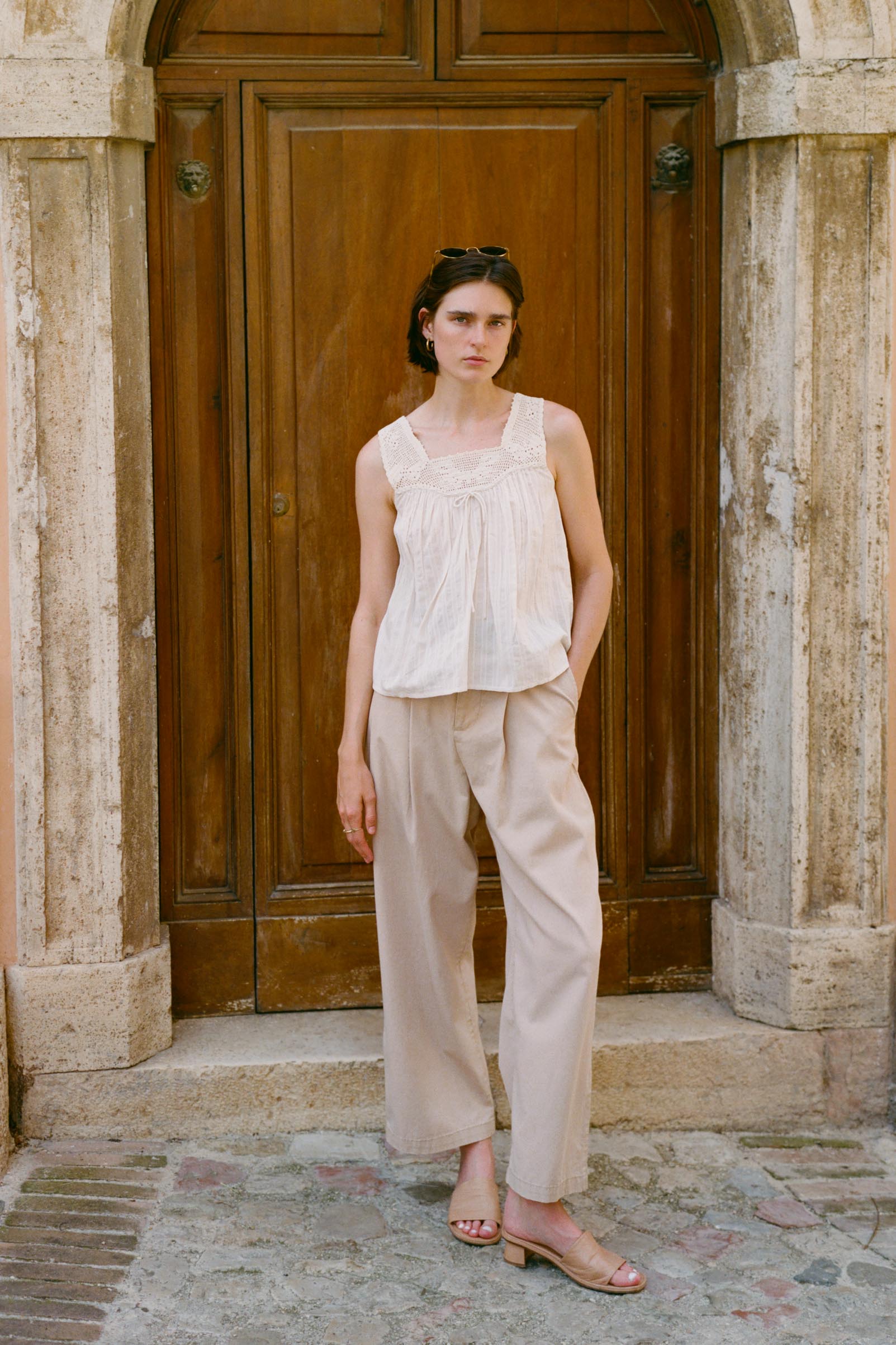 The Mariposa Blouse | Shadow Stripe – Christy Dawn