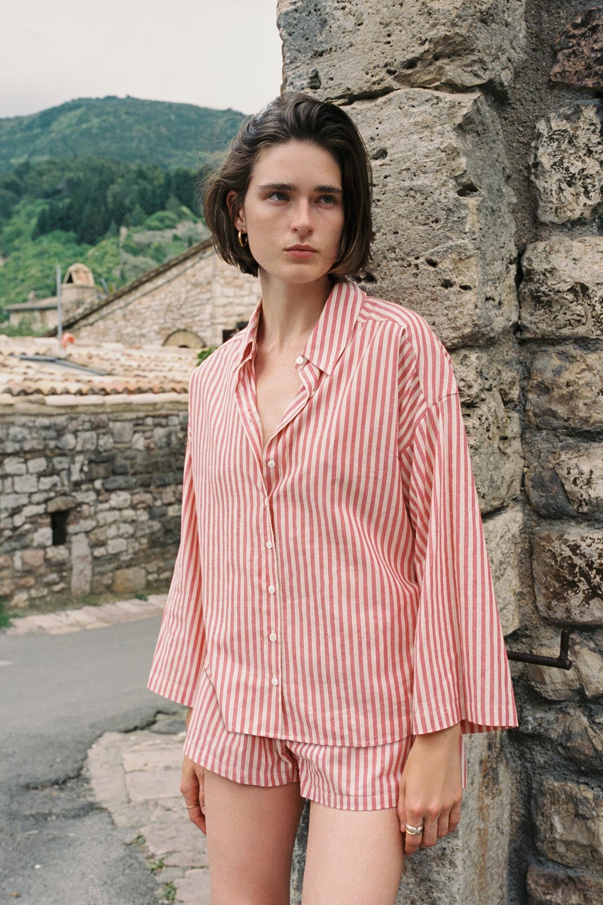 candy stripe dress shirt dash and dot