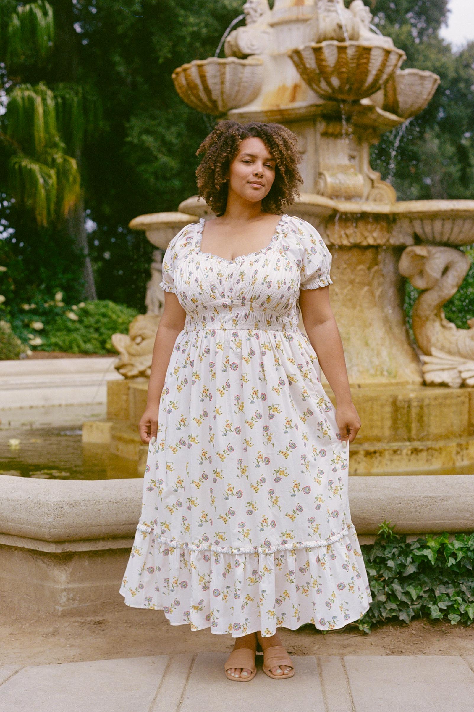 The Matilde Dress Extended | Alabaster Daisy – Christy Dawn