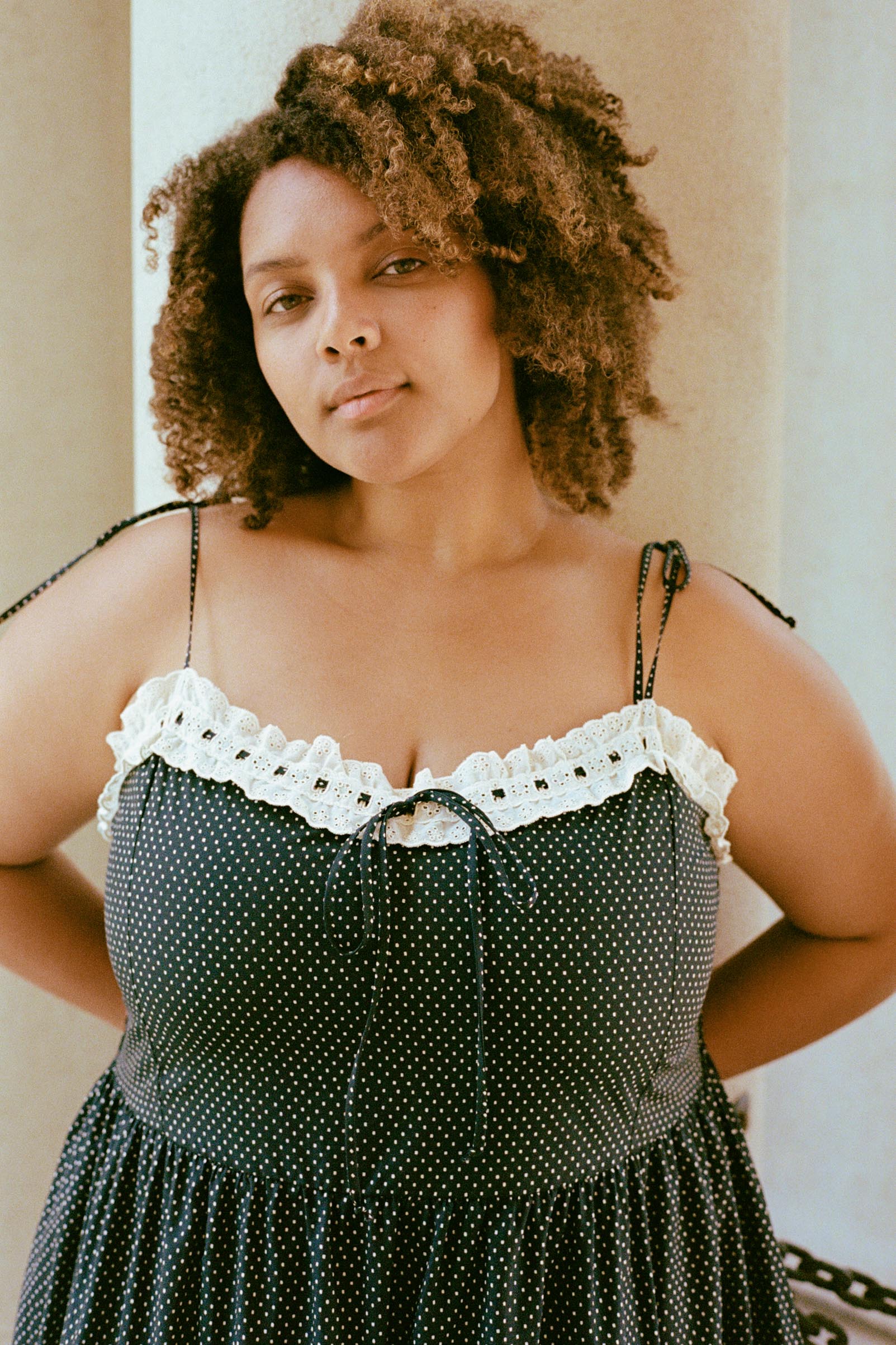 The Emma Dress Extended | Noir Dot – Christy Dawn