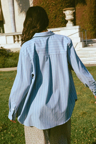 The Mirren Shirt | Spruce Pinstripe