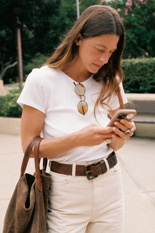 The Rayne Tee | Ivory Regenerative Pointelle