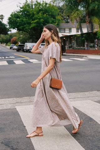 The Paola Dress | Chamomile Rose Cluster