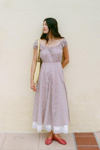The Olivia Dress Petites | Chamomile Rose Cluster