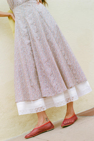 The Olivia Dress | Chamomile Rose Cluster