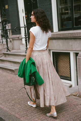 The Bridget Tee | Ivory Regenerative Pointelle