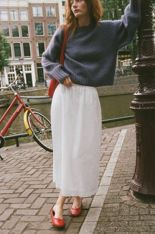 The Tania Skirt | Alabaster Eyelet