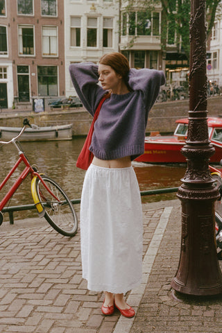 The Tania Skirt | Alabaster Eyelet